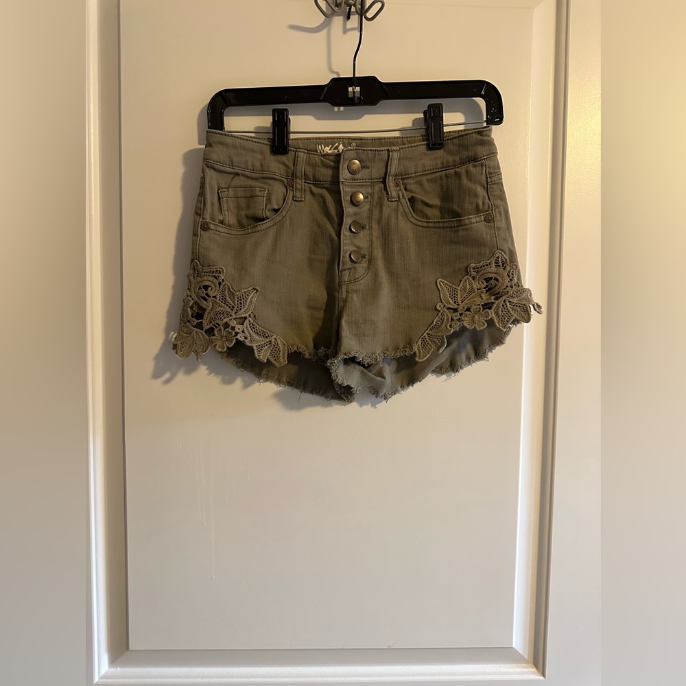 Mossimo (Target) Green Denim Shorts